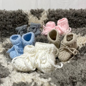 Knitted Baby Booties 