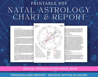 Personalized Natal Astrology Chart & Report