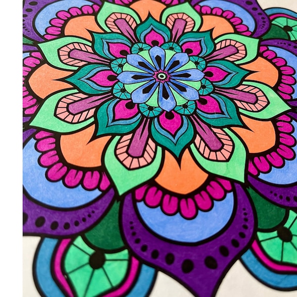 Printable Mandala Coloring Book with 20 Designs for Stress Relief and Mindfulness