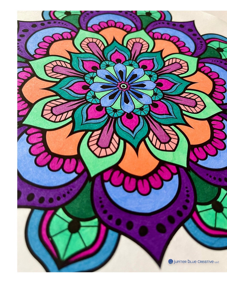 Printable Mandala Coloring Book with 20 Designs for Stress Relief and Mindfulness image 1