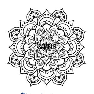 Printable Mandala Coloring Book with 20 Designs for Stress Relief and Mindfulness image 5