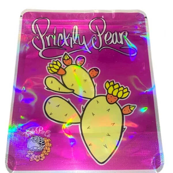 PRICKLY PEAR Turtle Pie Co. Holographic Snack Bags 3.5 Grams (Empty)