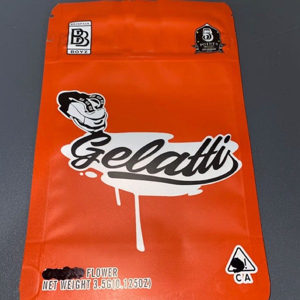 GELATTI Backpack Boyz Snack Bags w/ Holographic Labels! (Empty)