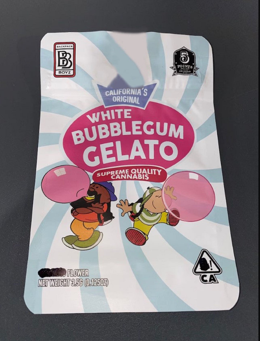 WHITE BUBBLEGUM GELATO Backpack Boyz Snack Bags W/ Holographic Etsy