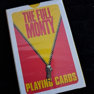 Vintage *FULL MONTY* promotionele set speelkaarten verzegeld en verpakt 1998
