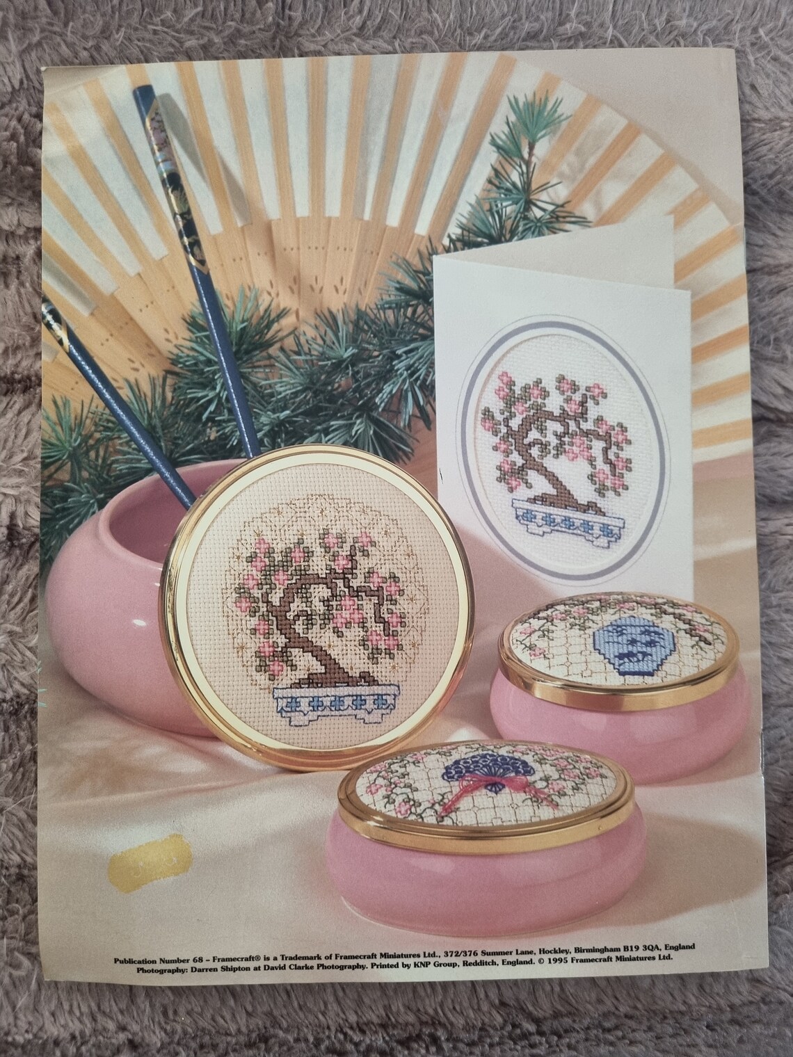 Frame Craft Miniatures Framecraft *JAPANESE INSPIRATION* Counted Cross Stitch Design Booklet ...