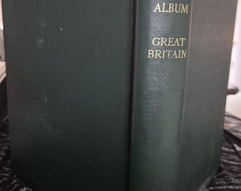 Colección de sellos antiguos de Gran Bretaña, álbum Windsor, época victoriana hasta la reina Isabel II, penique rojo, 2 peniques azules, Stanley Gibbons, Reino Unido