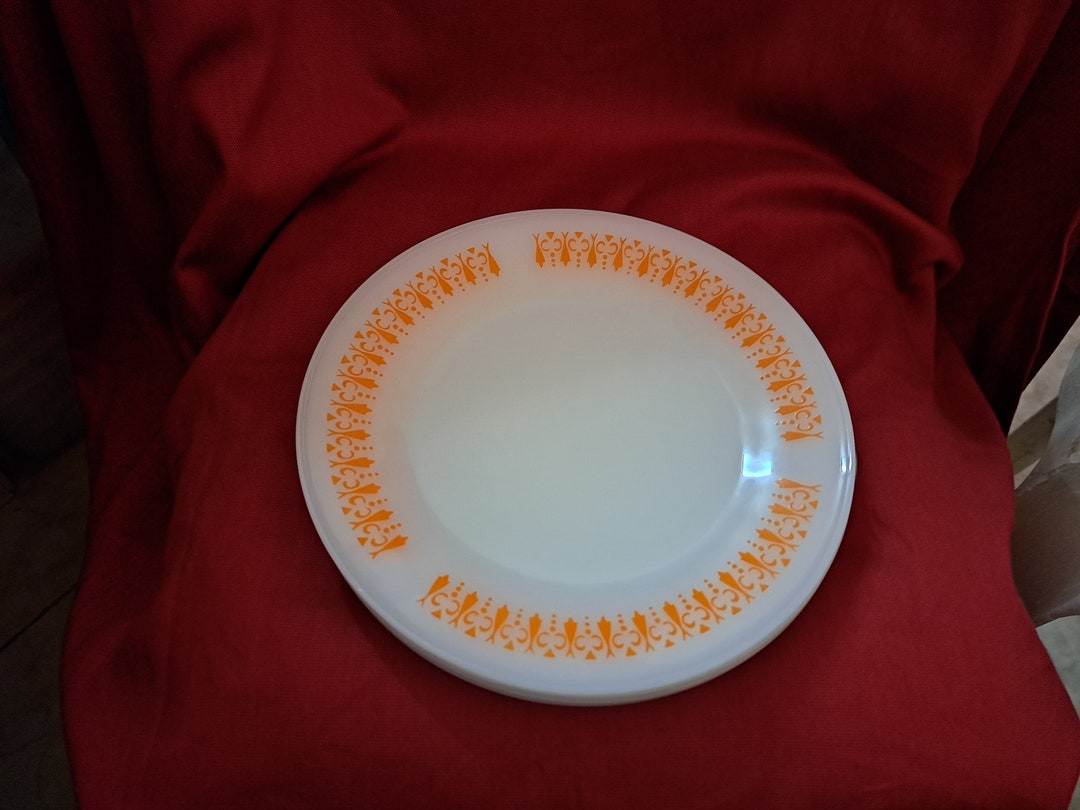 Set of Three Vintage *TERMO-RAY* 1970s Pyrex Style Dessert/lunch Plates ...