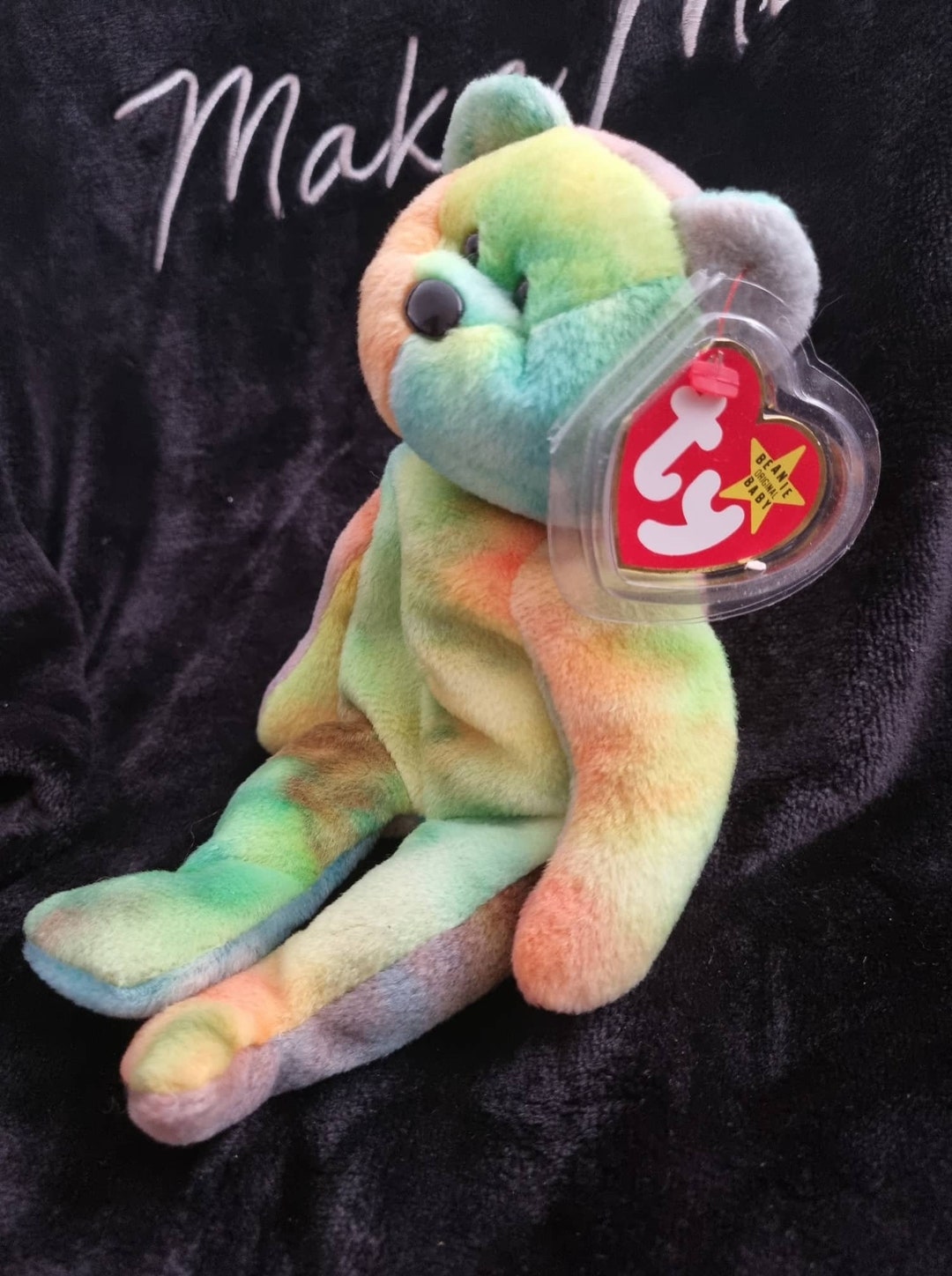 Rare TY Beanie Baby GARCIA Bear With Tags PVC Pellets 1993 & Etsy