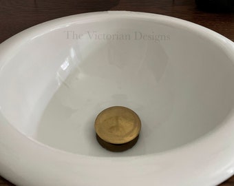 Solid brass pop up sink stopper , pop up button for sink , bathroom sink stopper , vanity sink stopper , sink drain , drain stopper , drain