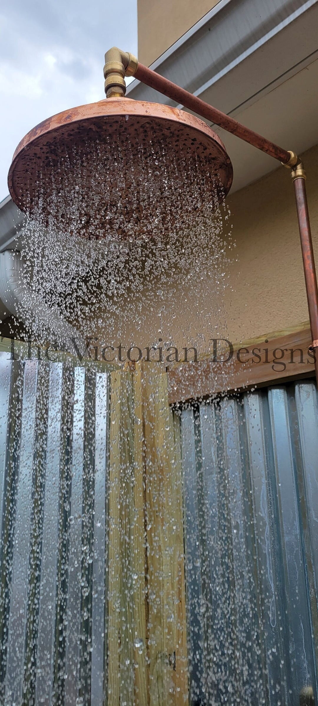 Unlacquered Solid Copper Shower Head , Shower Head , Copper Shower Head