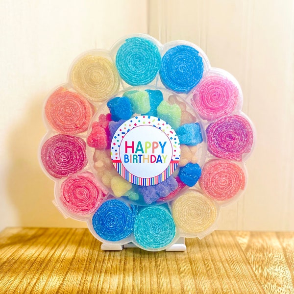 Flower Candy Tackle Box, Mixed Candy, Bulk Candy, Gummy Candy Mix, Party Favors, Birthday Gift, Sour Candy Mix, Gummy Bear, Gifts for Kids