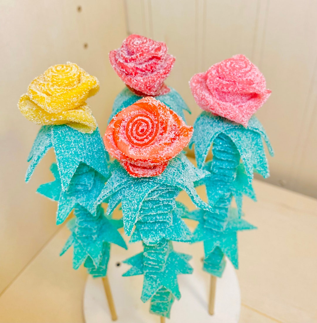 Rose Mini Candy Kabobs Candy Kabobs Party Favors for Kids Etsy