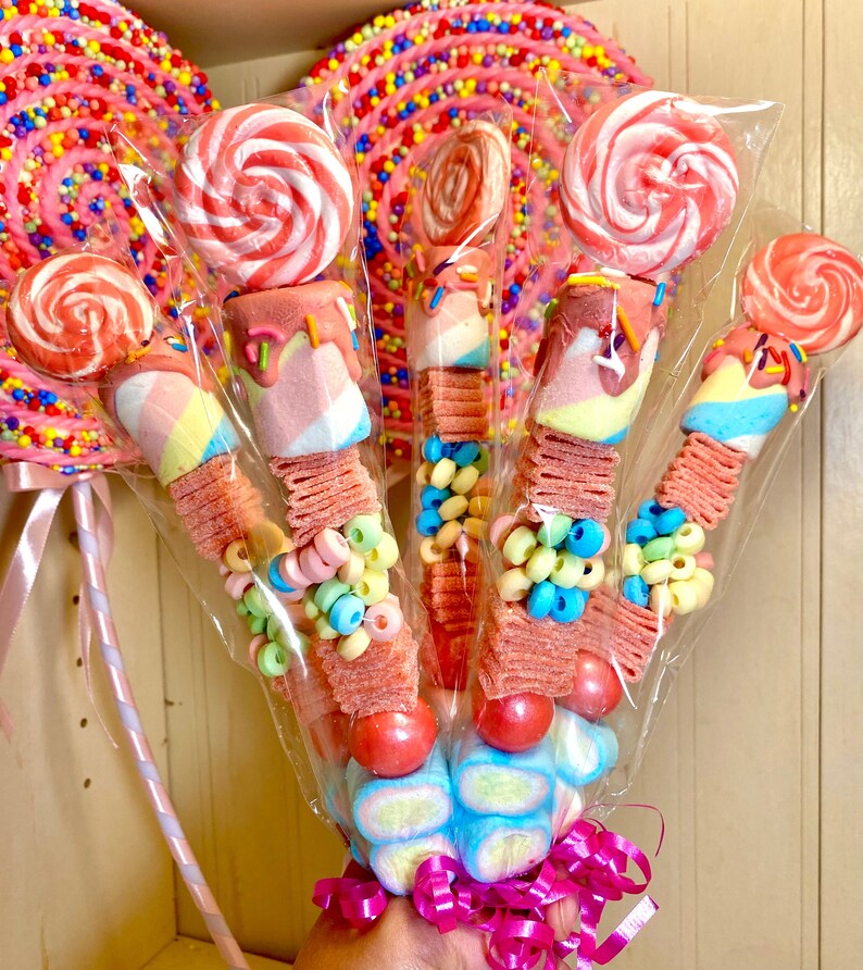 30 Pink Lollipop Candy Kabobs Etsy