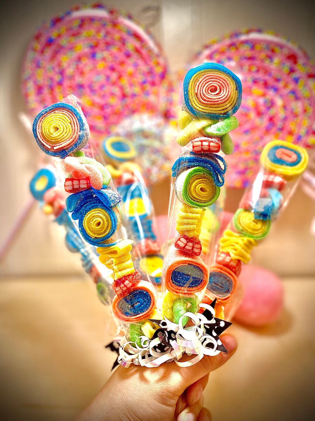 6 Swirl Candy Kabobs Etsy