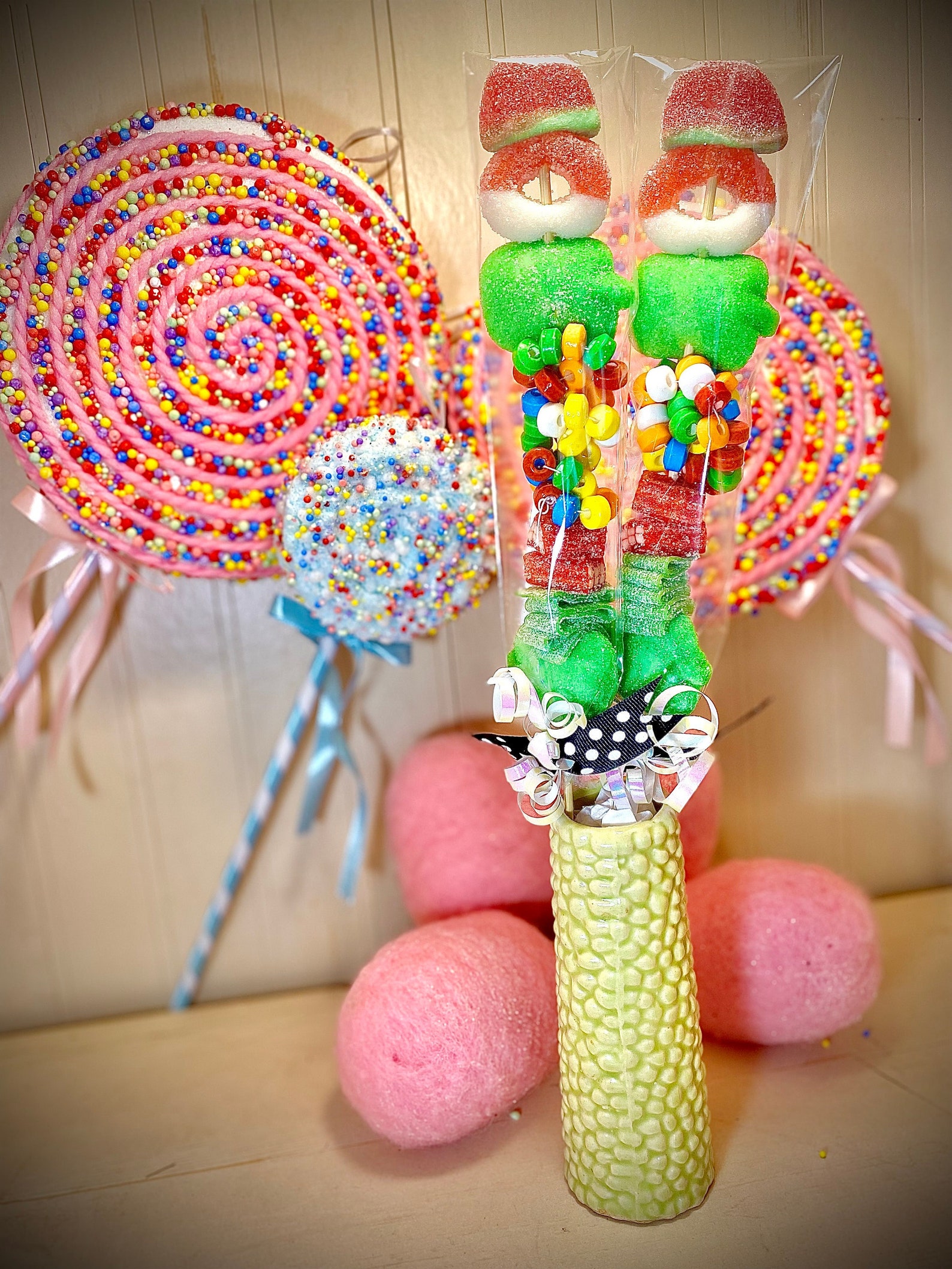 8 Watermelon Apple Candy Kabobs Etsy