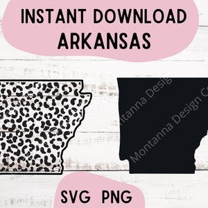 Instant Download, SVG, Arkansas, State, PNG