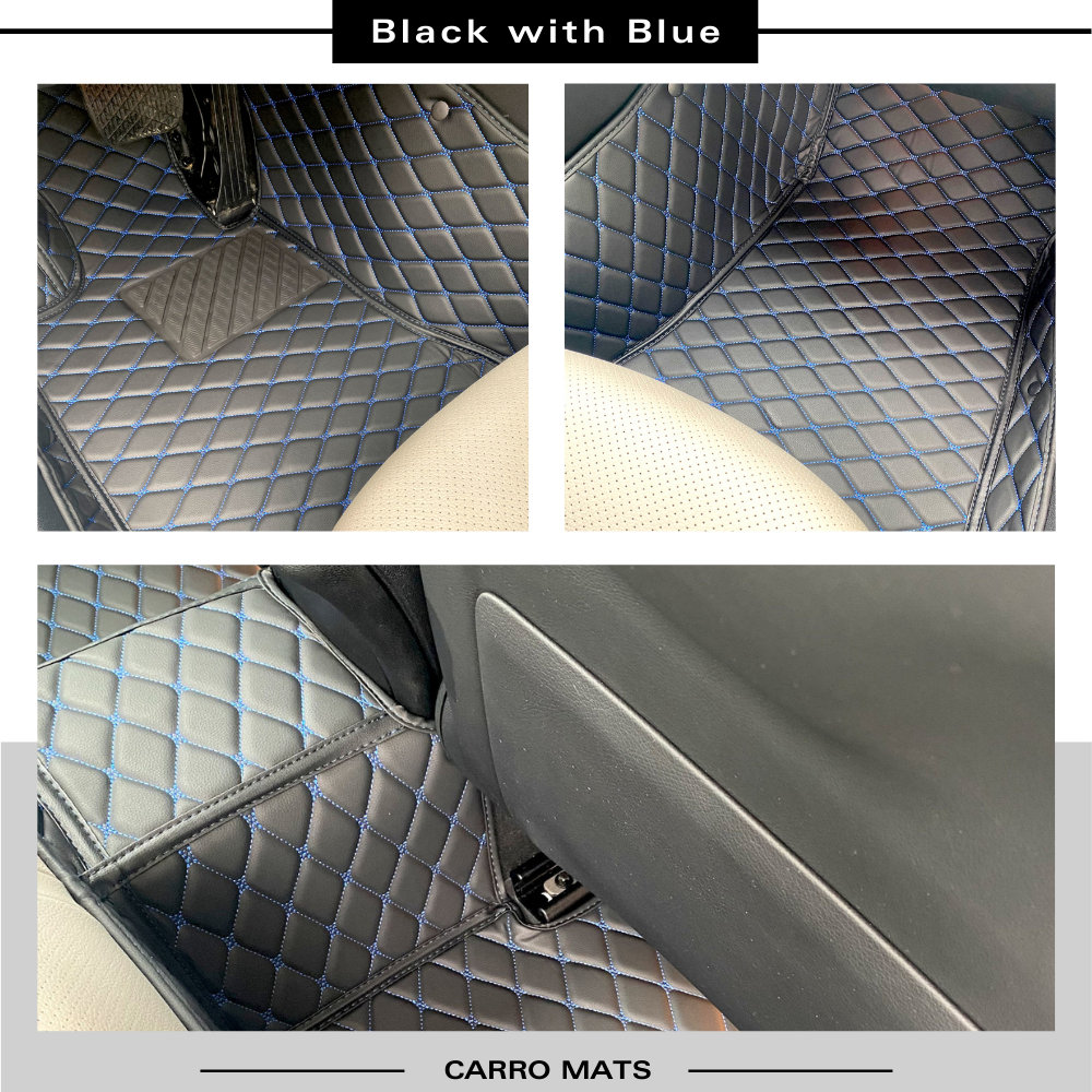 Custom Leather Car Floor Mats For Jeep Wrangler 2018-2024 - All-Weather Protection, Full Coverage (Grey)
