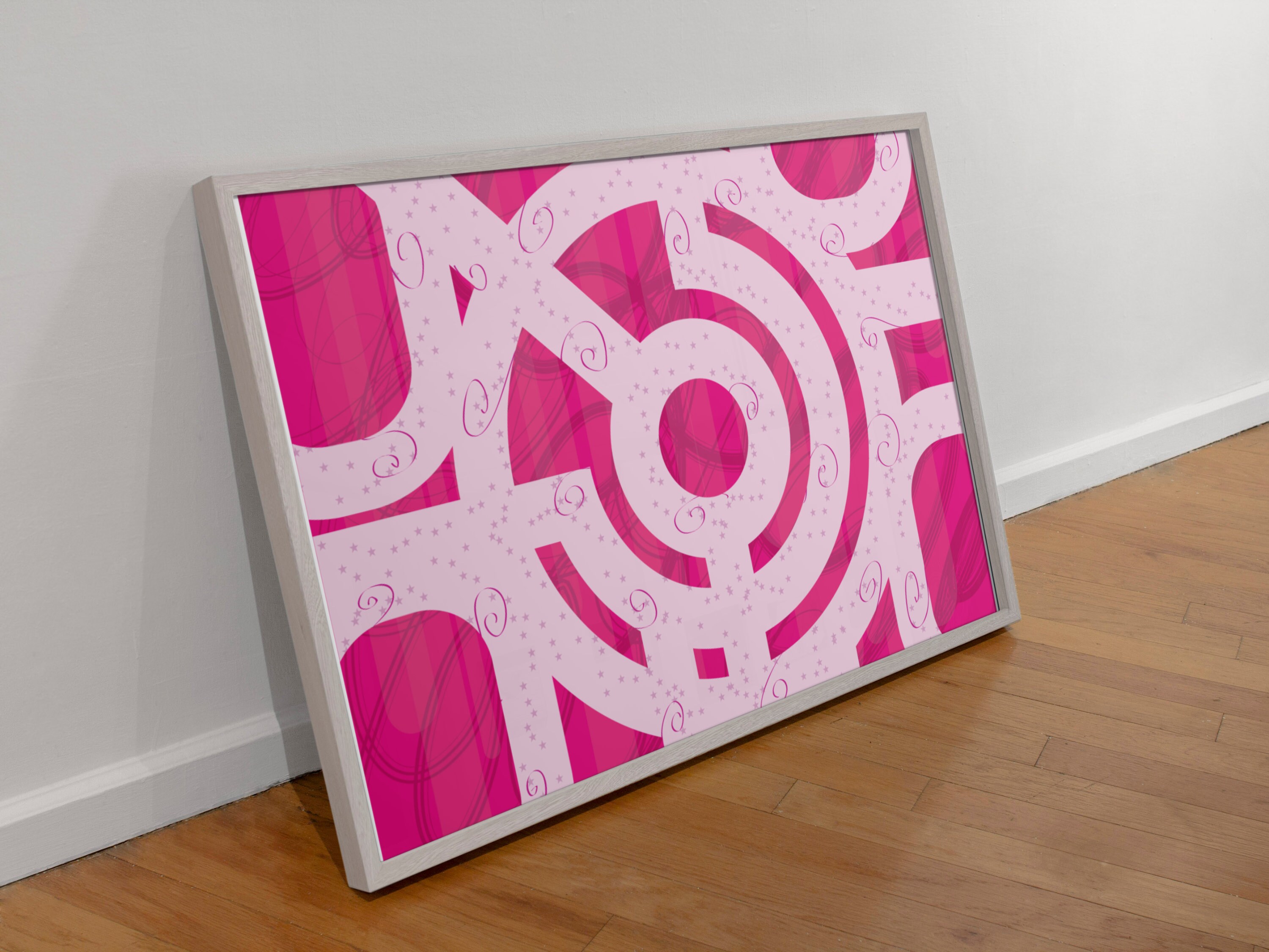 Preppy Home Decor Funky Wall Art Maze Art Retro Wall Art Y2K Room Decor