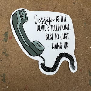 Pegatina de Schitt's Creek: Cita de Moira Rose - Devil's Telephone imagen 1