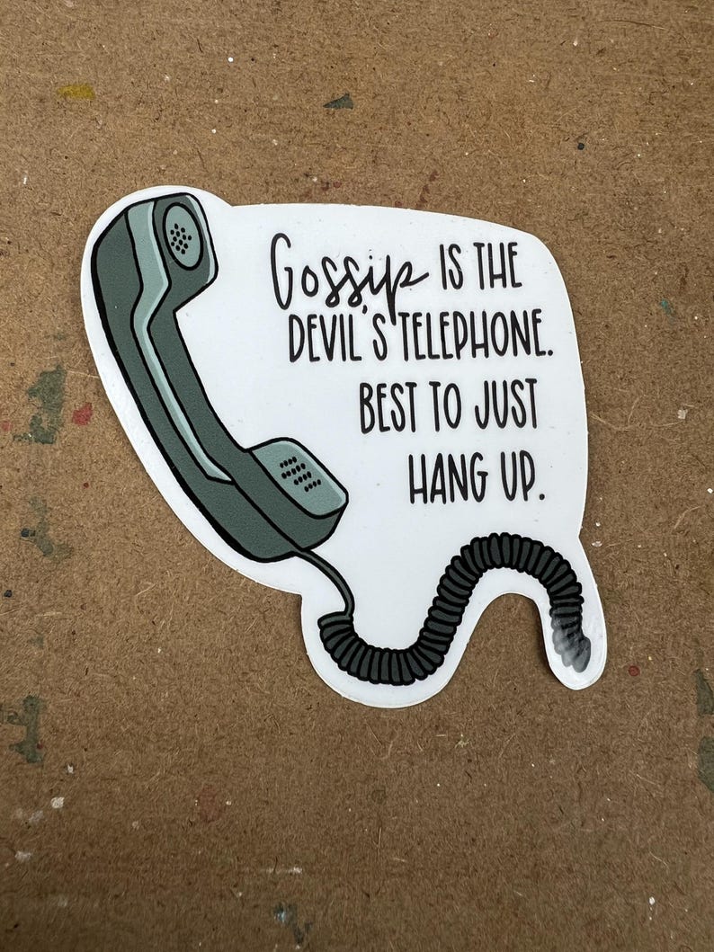 Pegatina de Schitt's Creek: Cita de Moira Rose - Devil's Telephone imagen 1