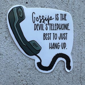 Pegatina de Schitt's Creek: Cita de Moira Rose - Devil's Telephone imagen 2