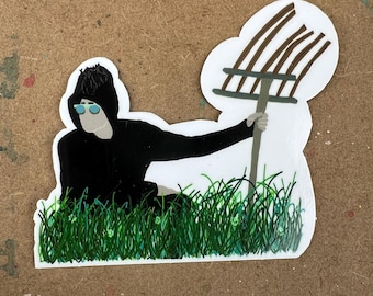 Schitt's Creek Sticker: David on Amish Farm Vinyl Decal