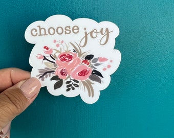 Choose Joy vinyl sticker || Water Bottle, Laptop, Window, Skateboard, Car, Wall Decal