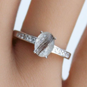 Lock of Hair Keepsake, Lock of Hair Ring, Baby Keepsake, Hair Jewelry, Pet Memorial Jewelry, Memorial Ring, Cremation Ring, Cremains Ring