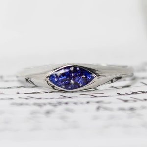 Ashes Jewelry, Ashes Ring, Cremation Ring, Cremation Jewelry, Pet Memorial Gift, Pet Ashes Jewelry, 14k gold, 18k gold (NON-HUMAN REMAINS)