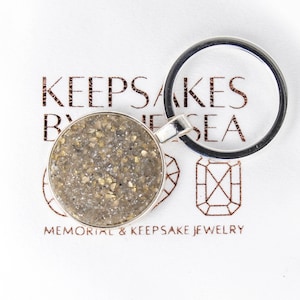 Memorial Keychain, Pet Fur, Memorial Keepsake, Keepsake Keychain, Remember Me, Ashes Keychain, Lock of Hair Keepsake [NON-HUMAN ASHES]