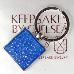 Memorial Keychain, Pet Ashes, Memorial Keepsake, Keepsake Keychain, Remember Me, Ashes Keychain, Lock of Hair Keepsake [NON-HUMAN ASHES]