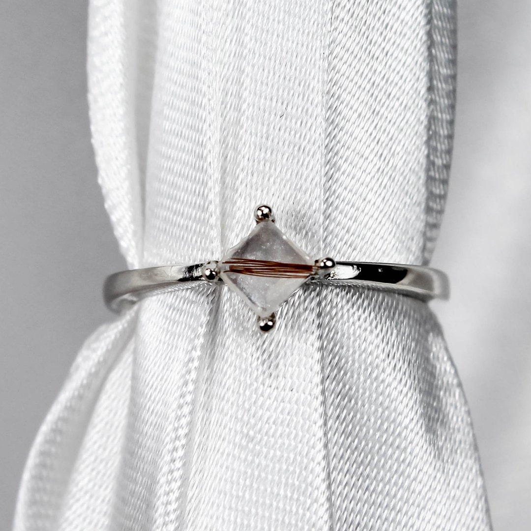 Lock of Hair Keepsake, Lock of Hair Ring, Baby Keepsake, Hair Jewelry