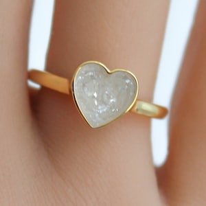 Ashes Jewelry, Ashes Ring, Cremation Ring, Cremation Jewelry, Pet Memorial Gift, Pet Ashes Jewelry, 14k gold, 18k gold (NON-HUMAN REMAINS)