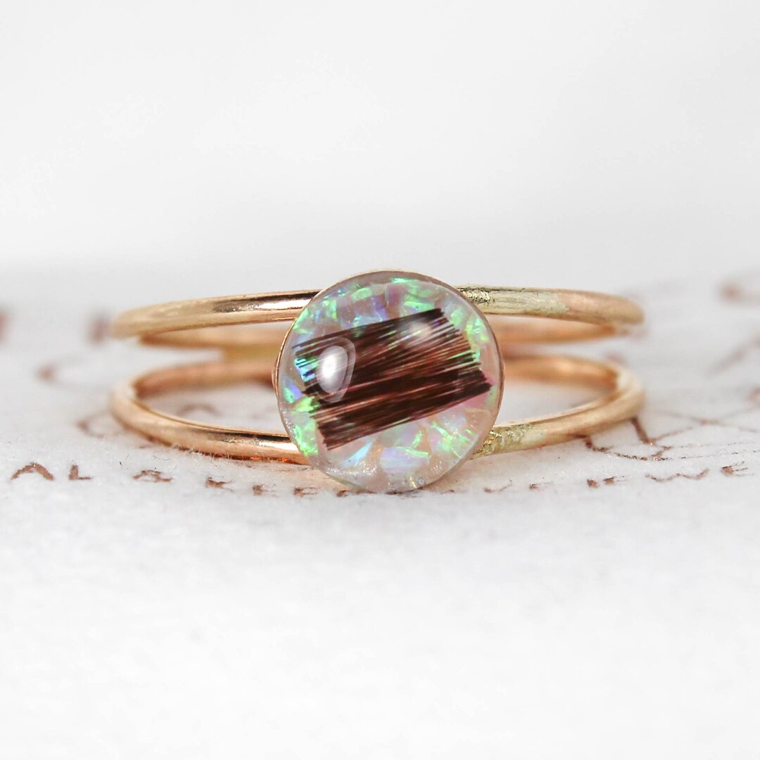 Lock of Hair Keepsake, Lock of Hair Ring, Baby Keepsake, Hair Jewelry