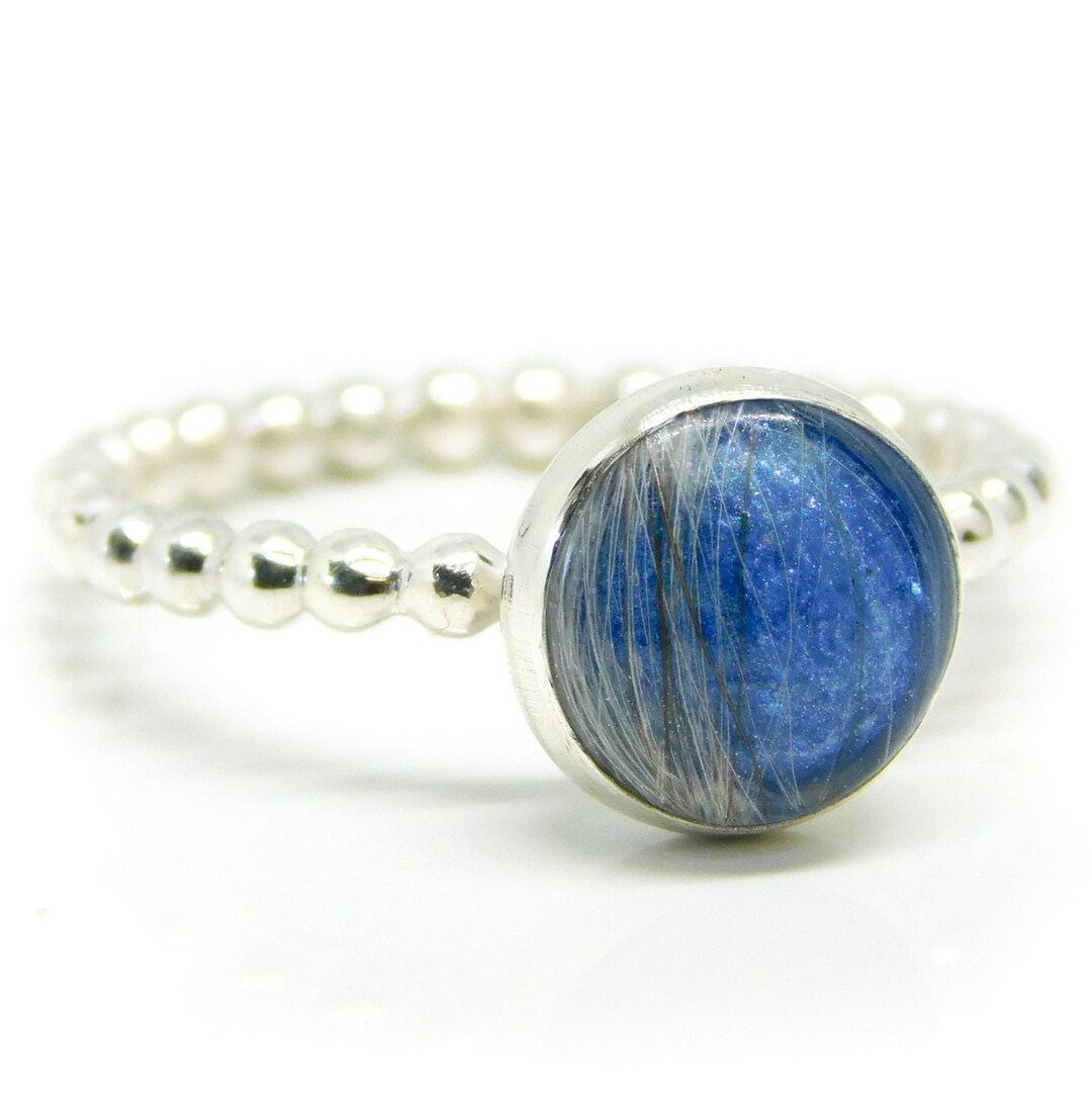 Lock of Hair Keepsake, Lock of Hair Ring, Baby Keepsake, Hair Jewelry