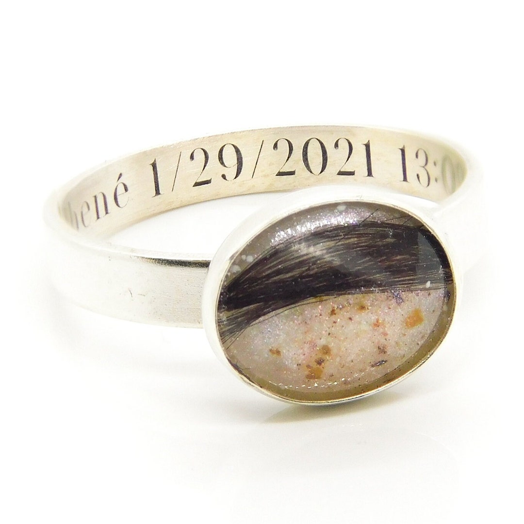 Lock of Hair Keepsake Lock of Hair Ring Baby Keepsake Hair Etsy