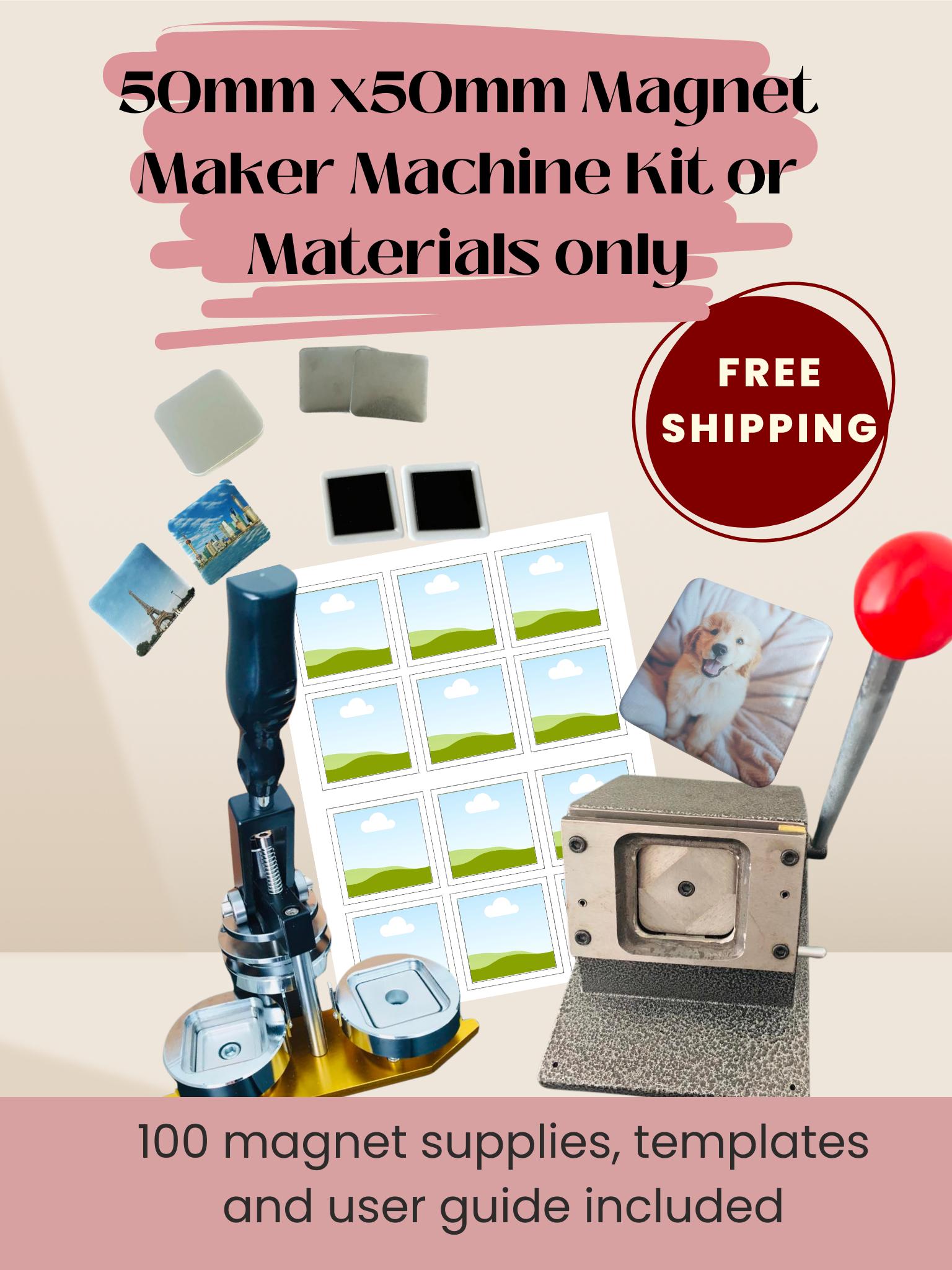 Complete Set Photo Magnet Kit With Cutter and 100 Pcs Materials ...