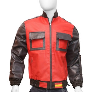 Red Puffer Vest Marty McFly Retour vers le futur Michael J. Fox Costume  Cosplay Piece Taille XL -  Canada