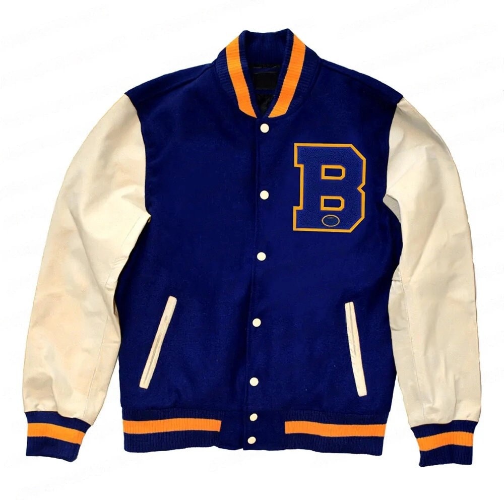 90s Martin Intro 8 Ball Blue Varsity Jacket