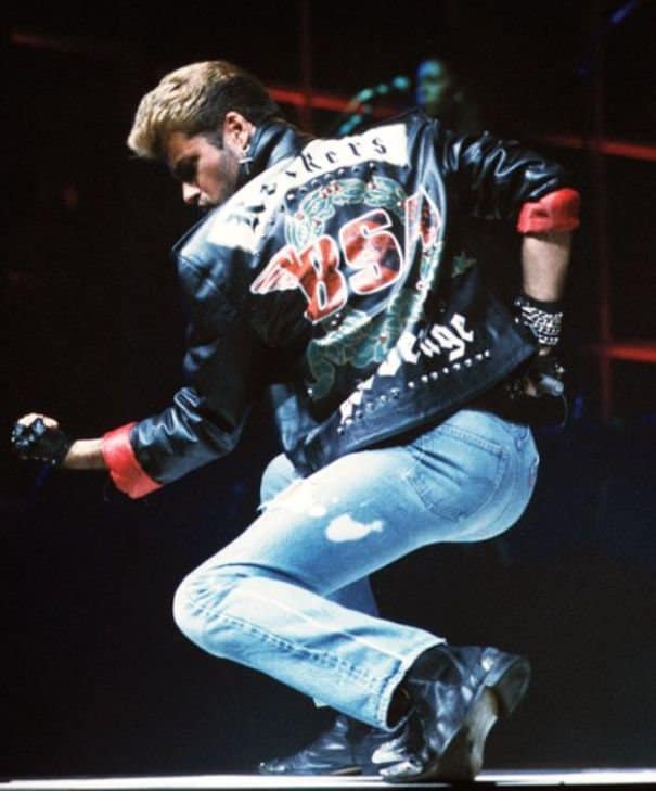 BSA George Michael Faith Rockers Revenge Biker Real Leather Jacket
