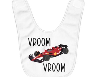 Oversized Formula 1 Baby Bib (Red Car) - F1 - Formula One - Grand Prix