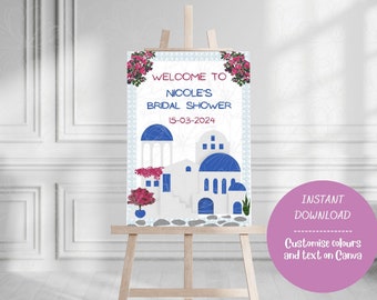 Mamma Mia Greek Theme Welcome Sign | Greece welcome sign