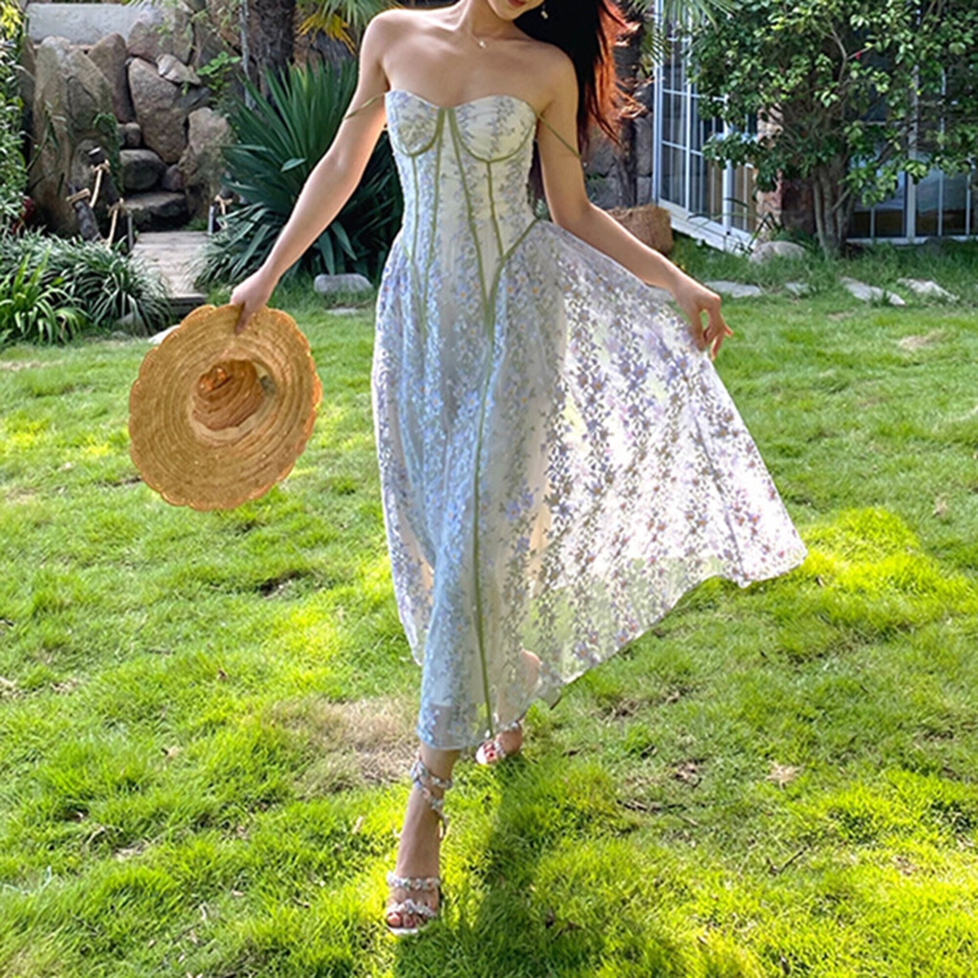 Milkmaid Midi Dress - Etsy