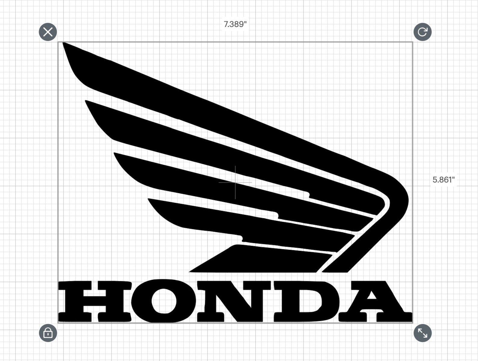 Honda Logo Stencil VINYL 7.5x6 In, Stencil Template Airbrush Paint Etsy