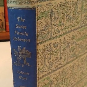 Swiss Family Robinson Johann Wyss  Rainbow Classics Edition 1947 Illustrated by Jeanne Edwards