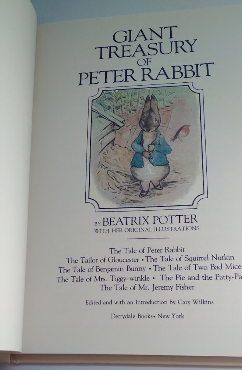 Giant Treasury of Peter Rabbit Beatrix Potter Illustrated 1980 - Etsy