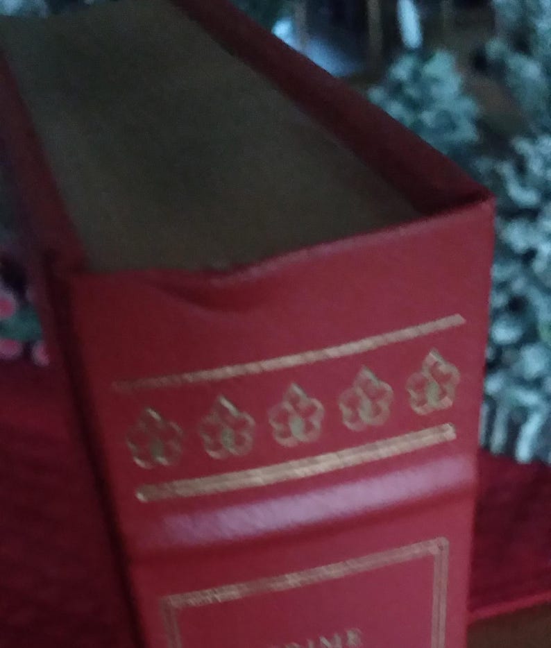 Crime and Punishment by Fyodor Dostoevsky Franklin Library 1982 - Etsy