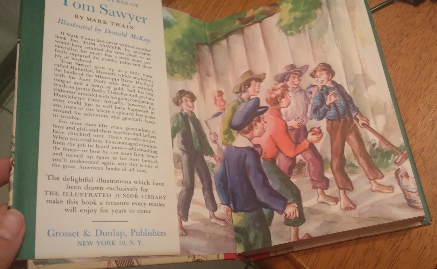 The Adventure of Tom Sawyer Mark Twain Illustrated Junior Library 1974 ...