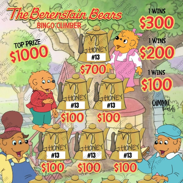 Berenstain Bears Climber Bingo Board